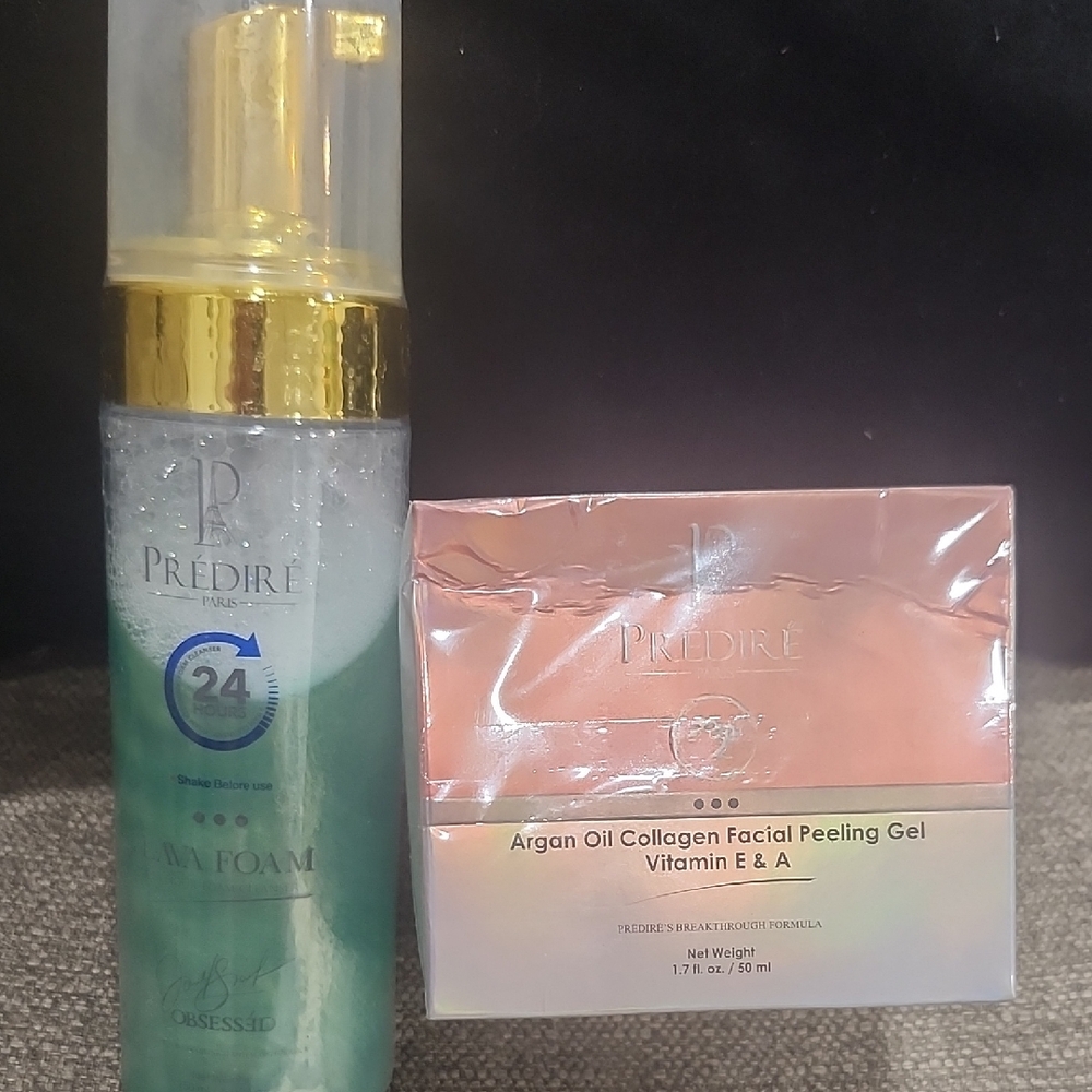 Vitamin E & A Facial Peeling Gel and Foaming Cleanser Set